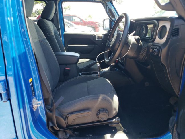 Salvage 2024 Jeep Wrangler Rhd in Blue