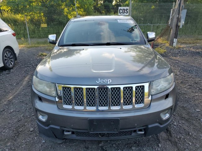 Salvage 2013 Jeep Grand Cherokee Overland in Gray