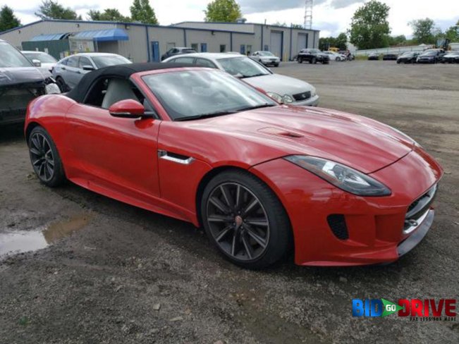 Salvage 2016 Jaguar F Type S in Red