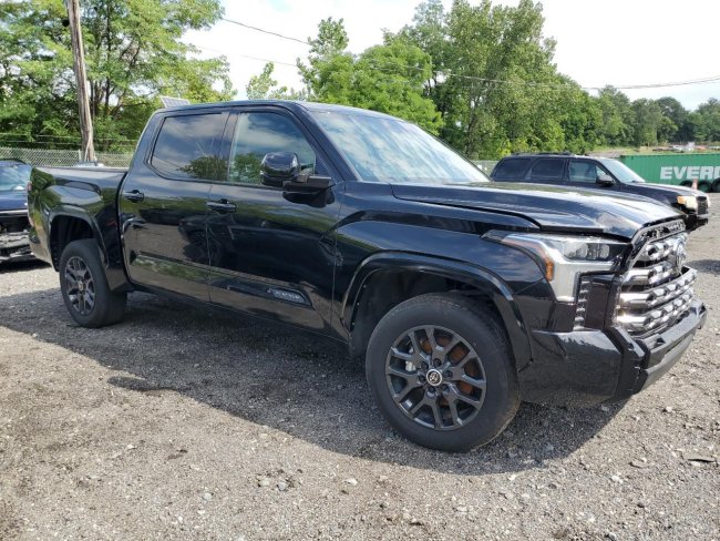 Salvage 2024 Toyota Tundra Crewmax Platinum in Black