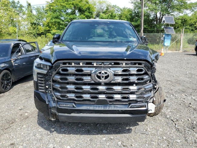 Salvage 2024 Toyota Tundra Crewmax Platinum in Black