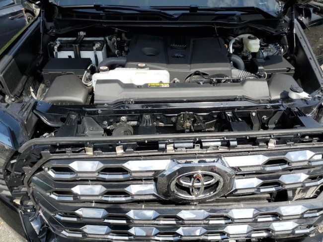 Salvage 2024 Toyota Tundra Crewmax Platinum in Black