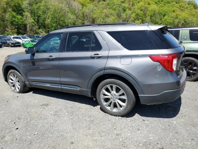 Salvage 2021 Ford Explorer Xlt in Gray