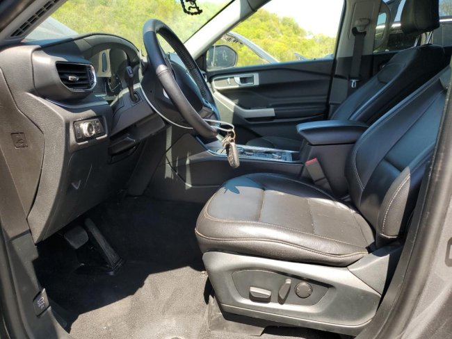 Salvage 2021 Ford Explorer Xlt in Gray
