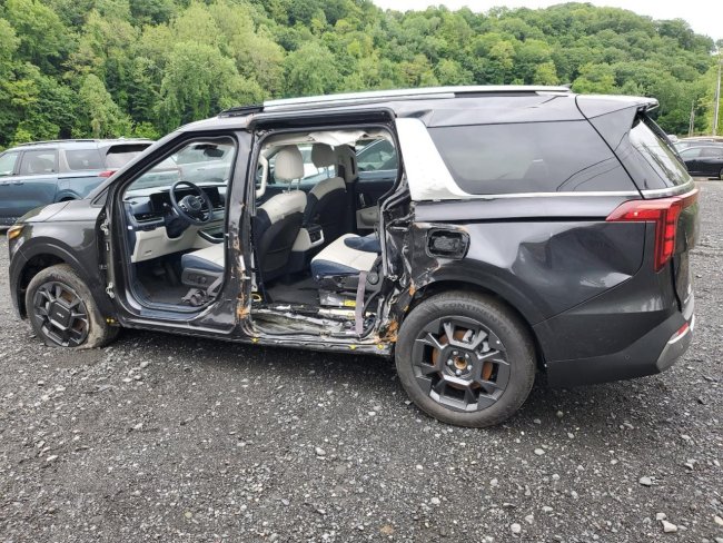 Salvage 2025 Kia Carnival Sx in Gray