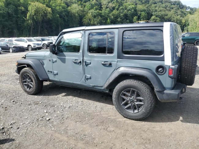 Salvage 2024 Jeep Wrangler Rhd  in Gray