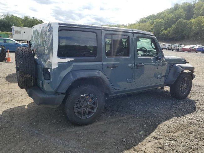 Salvage 2024 Jeep Wrangler Rhd  in Gray