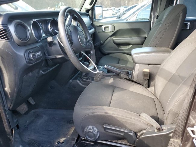 Salvage 2021 Jeep Wrangler Unlimited Sport in Gray