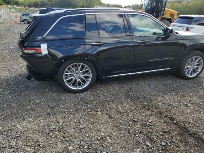 Salvage 2023 Jeep Grand Cherokee Summit 4xe in Black