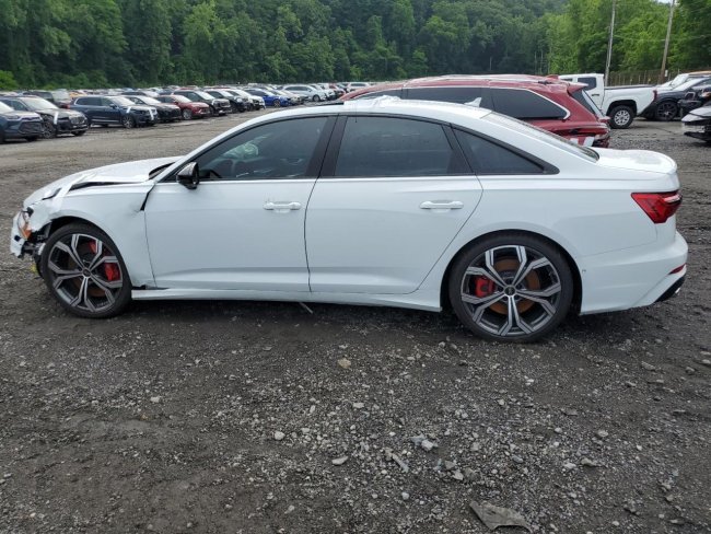 Salvage 2025 Audi S6 Prestige in White