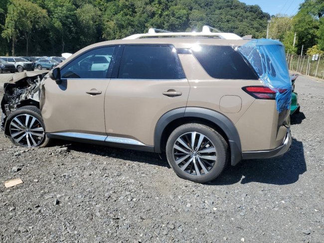 Salvage 2023 Nissan Pathfinder Platinum in Brown