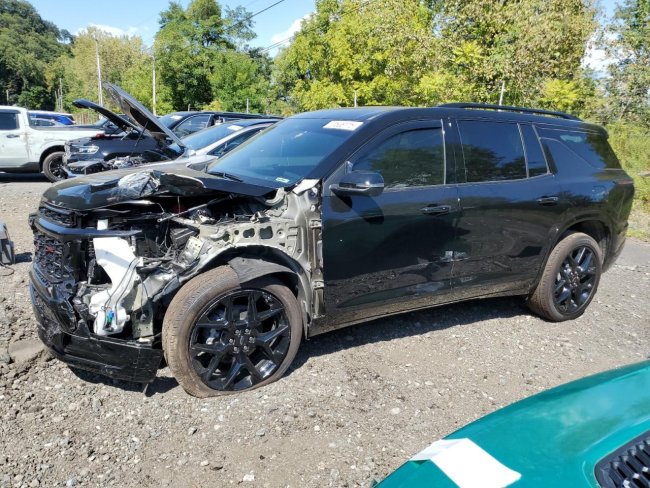 Salvage 2025 Chevrolet Traverse Rs in Black