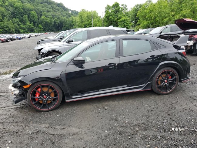 Salvage 2021 Honda Civic Type-r Touring in Black