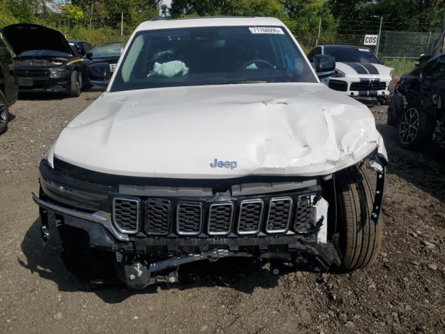 Salvage 2023 Jeep Grand Cherokee Limited 4xe in White