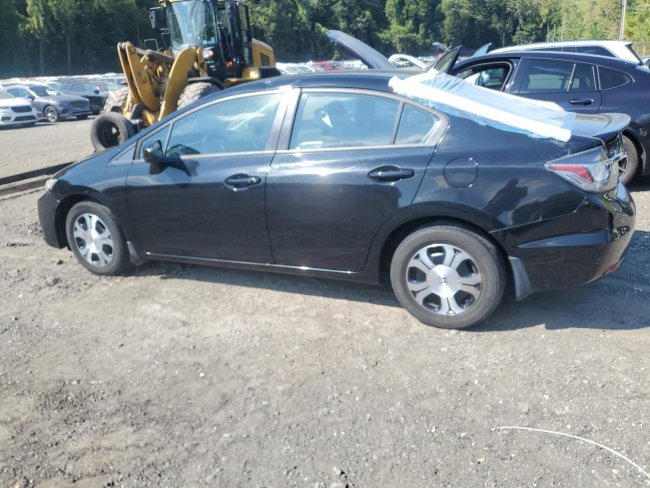 Salvage 2015 Honda Civic Civic Hybrid in Black
