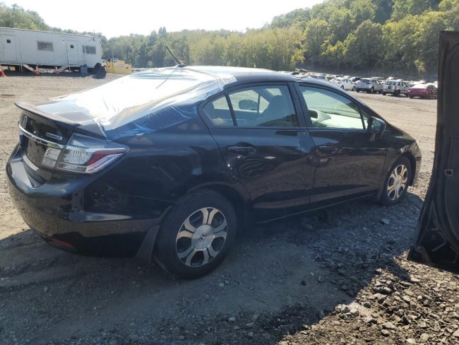 Salvage 2015 Honda Civic Civic Hybrid in Black