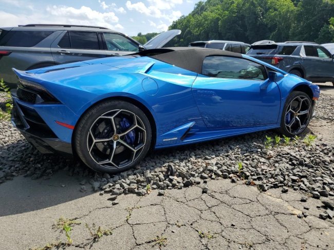 Salvage 2024 Lamborghini Huracan Evo in Blue