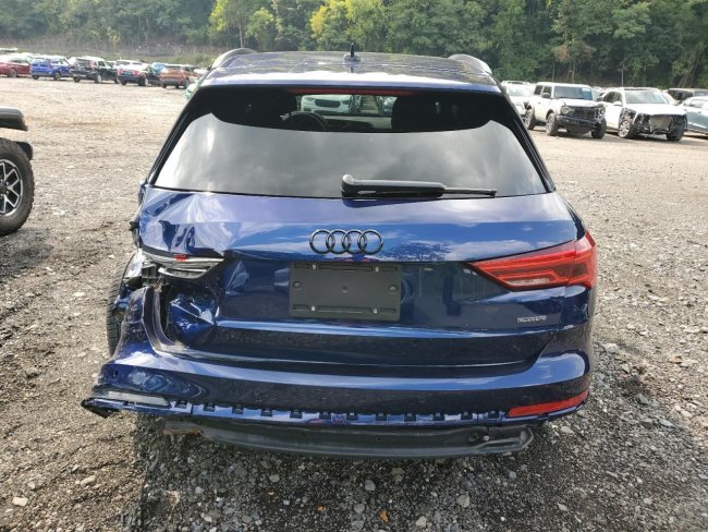 Salvage 2025 Audi Q3 Premium S Line 45 in Blue