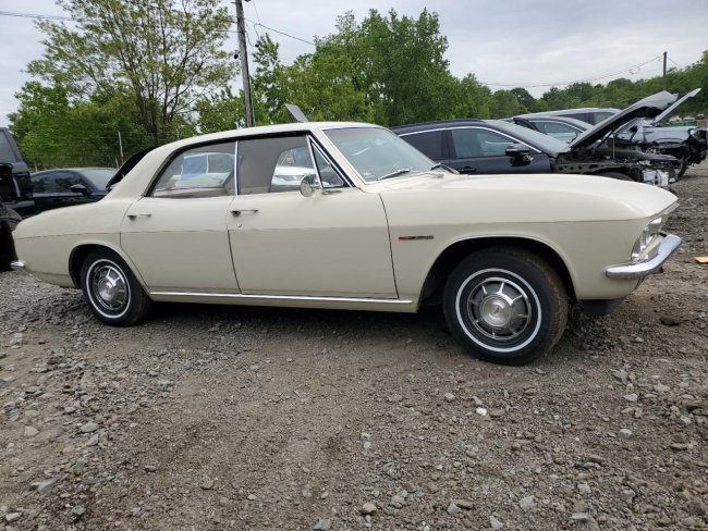 Salvage 1965 Chevrolet Corvair  in White