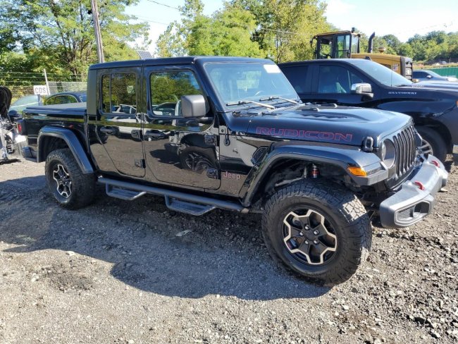 Salvage 2022 Jeep Gladiator Rubicon in Black