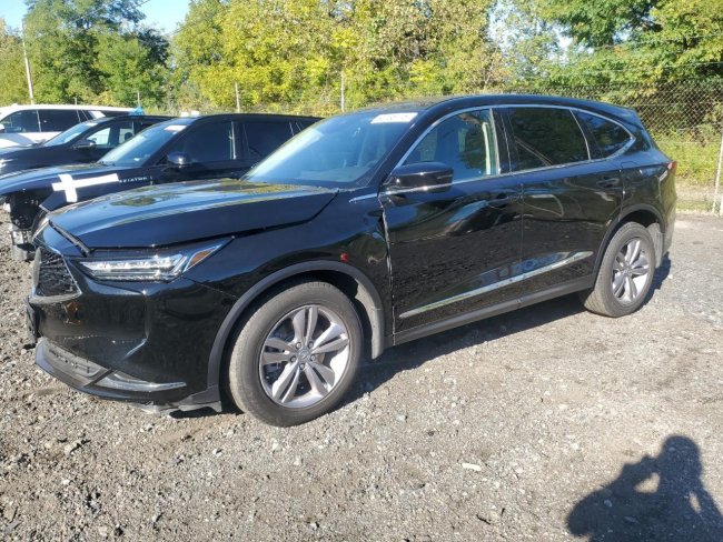 Salvage 2023 Acura Mdx  in Black