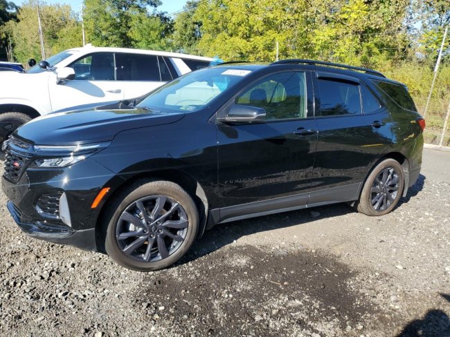 Salvage 2024 Chevrolet Equinox Rs in Black