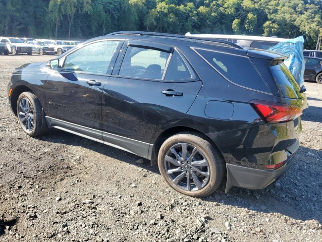 Salvage 2024 Chevrolet Equinox Rs in Black