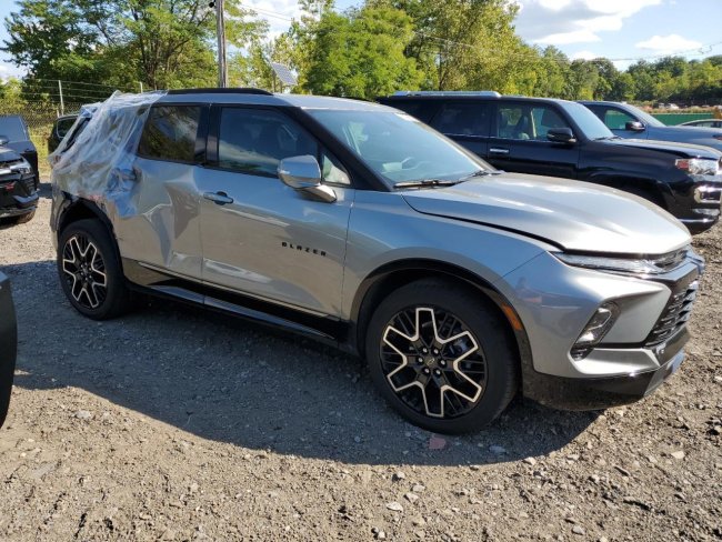 Salvage 2024 Chevrolet Blazer Rs in Gray