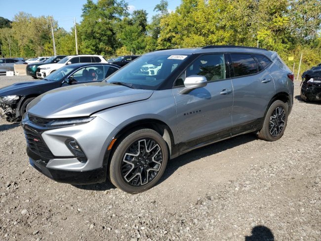 Salvage 2024 Chevrolet Blazer Rs in Gray