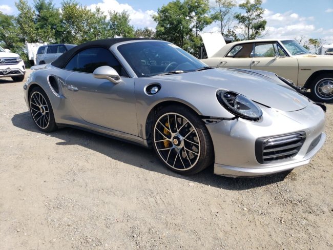Salvage 2019 Porsche 911 Turbo in Silver