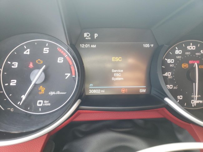 Salvage 2021 Alfa Romeo Giulia Sport in Black