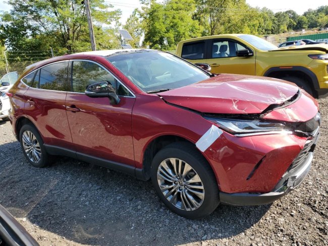 Salvage 2022 Toyota Venza Limited in Burgundy