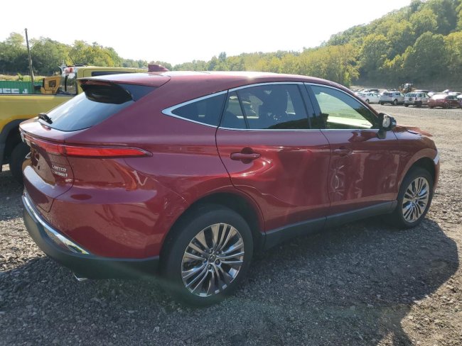 Salvage 2022 Toyota Venza Limited in Burgundy