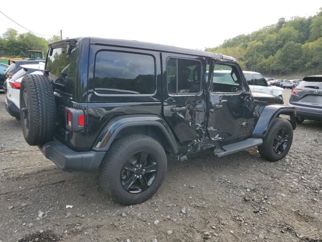 Salvage 2023 Jeep Wrangler Sahara in Black
