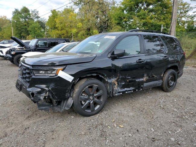 Salvage 2025 Honda Pilot Sport in Black