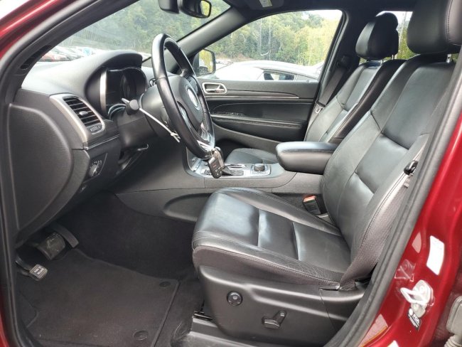 Salvage 2022 Jeep Grand Cherokee Limited in Burgundy