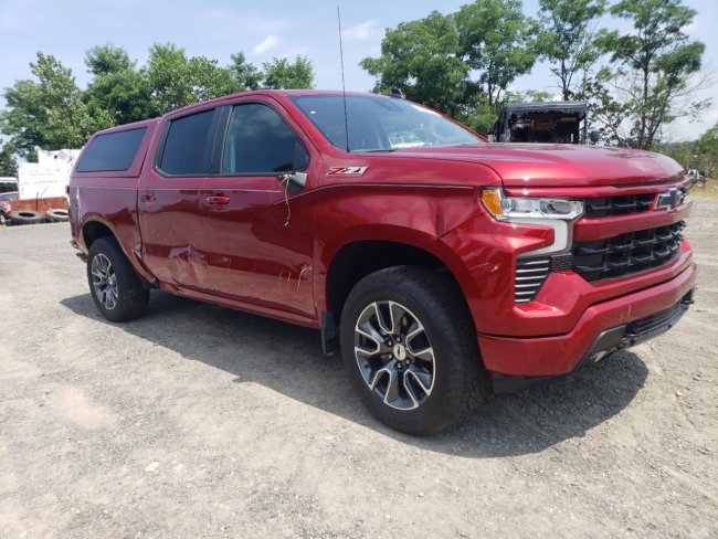 Salvage 2024 Chevrolet Silverado Rst in Burgundy