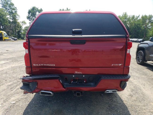 Salvage 2024 Chevrolet Silverado Rst in Burgundy