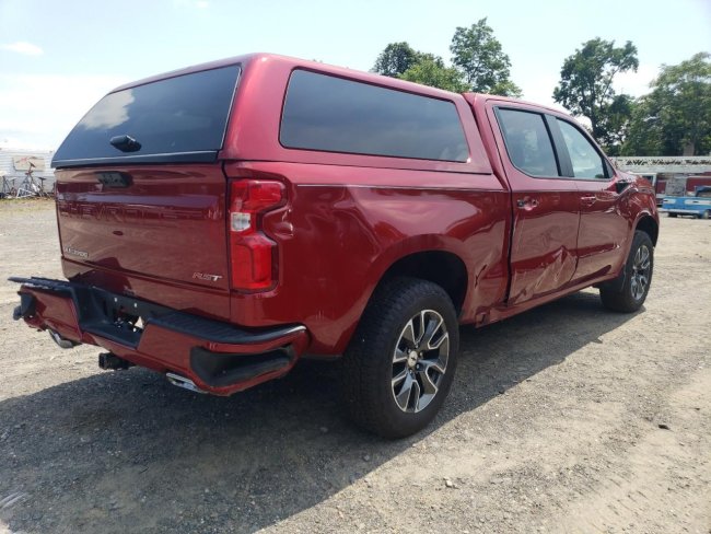 Salvage 2024 Chevrolet Silverado Rst in Burgundy