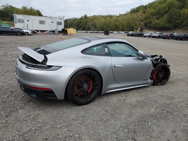 Salvage 2024 Porsche 911 Gts in Gray