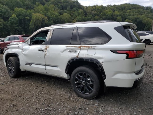 Salvage 2024 Toyota Sequoia Platinum in White