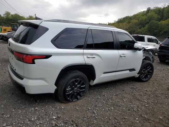Salvage 2024 Toyota Sequoia Platinum in White