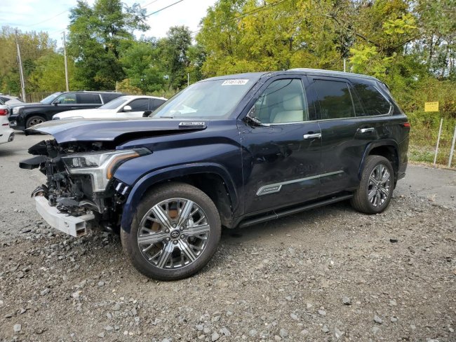 Salvage 2025 Toyota Sequoia Capstone in Blue