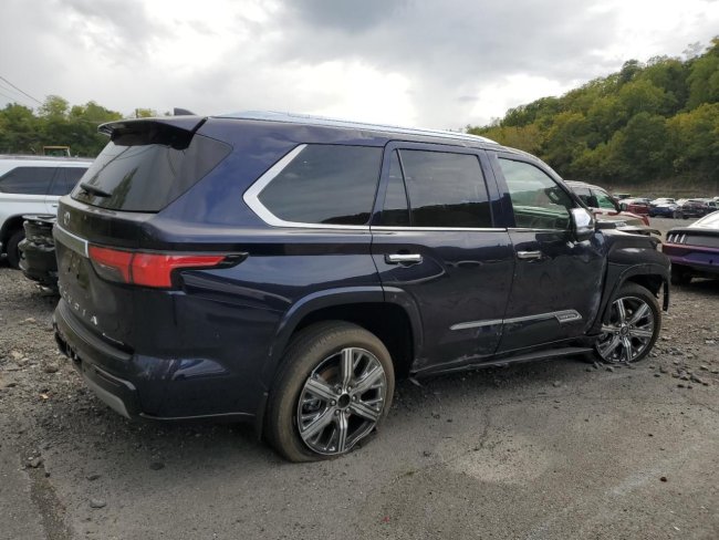 Salvage 2025 Toyota Sequoia Capstone in Blue