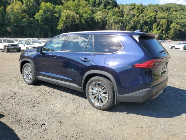 Salvage 2024 Toyota Grand Highlander Xle in Blue