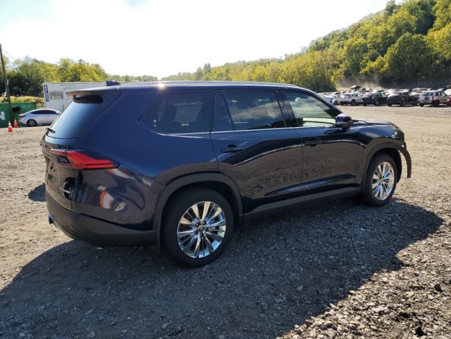 Salvage 2024 Toyota Grand Highlander Xle in Blue