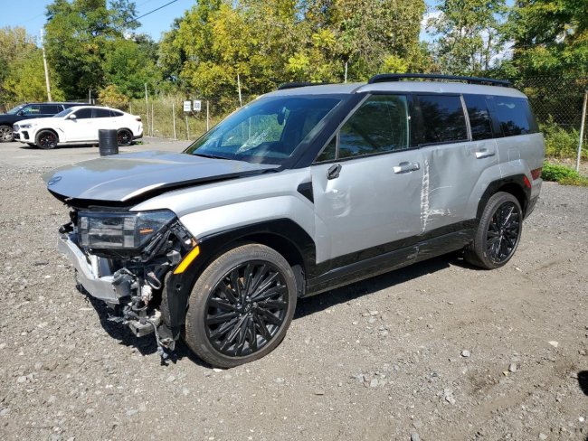 Salvage 2025 Hyundai Santa Fe Calligraphy in Gray