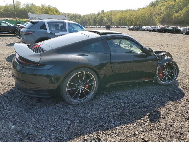 Salvage 2020 Porsche 911 Carrera 4s in Black
