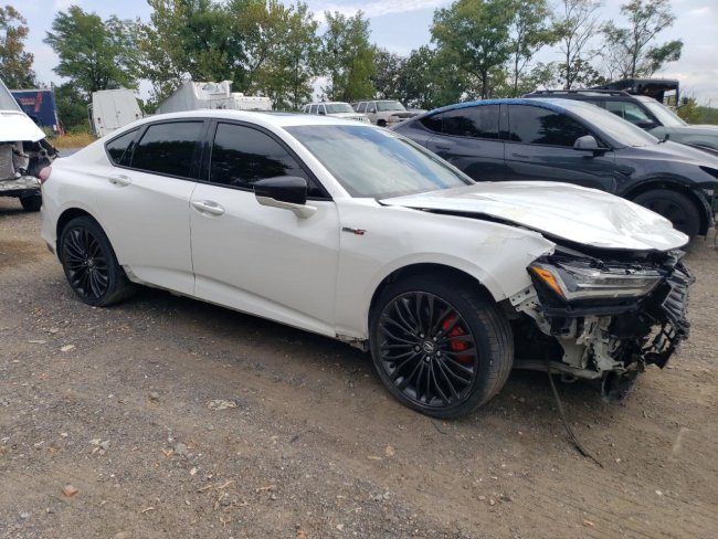 Salvage 2022 Acura Tlx Type S in White