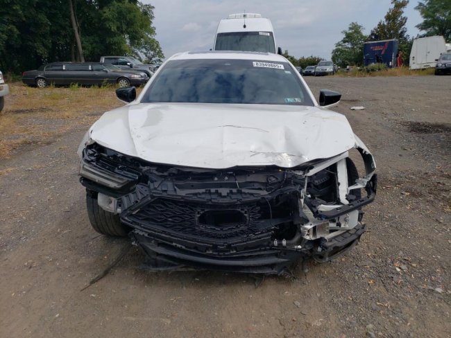 Salvage 2022 Acura Tlx Type S in White